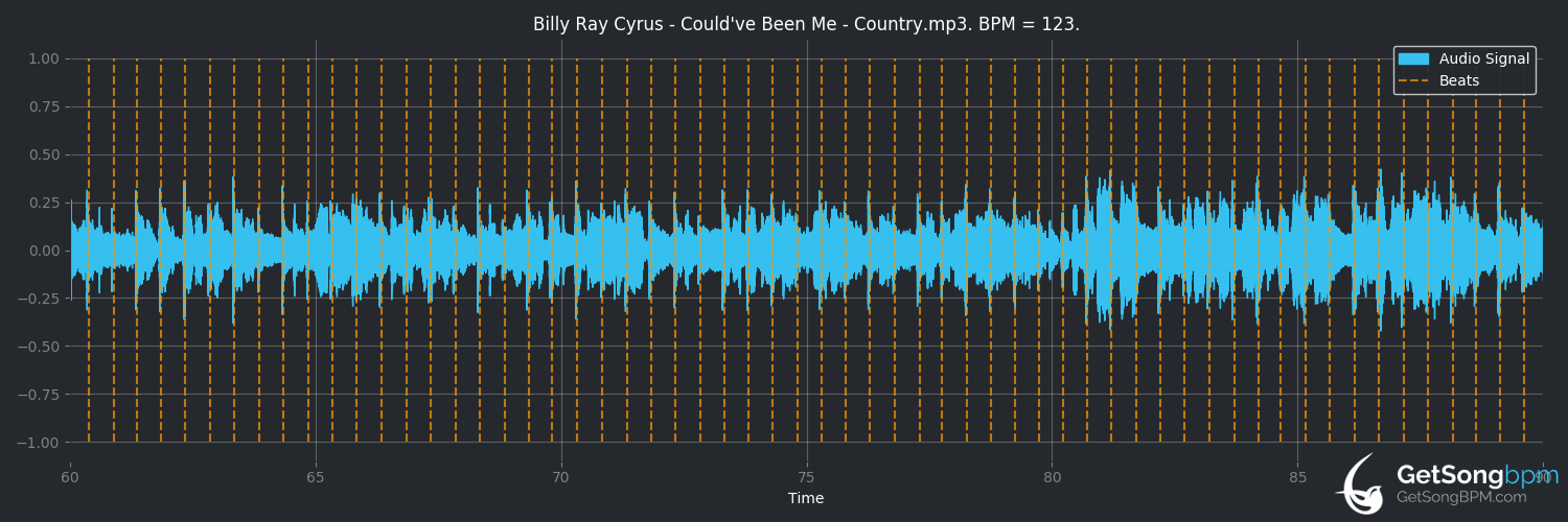 bpm analysis for Could've Been Me (Billy Ray Cyrus)