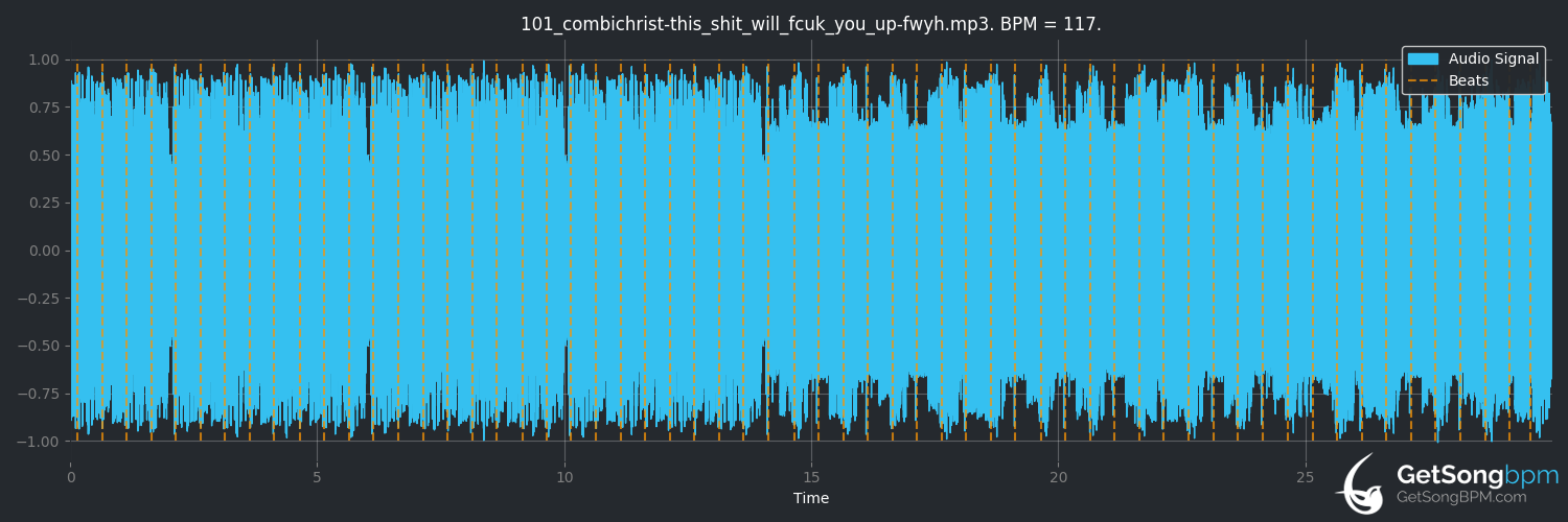 bpm analysis for This Shit Will Fcuk You Up (Combichrist)